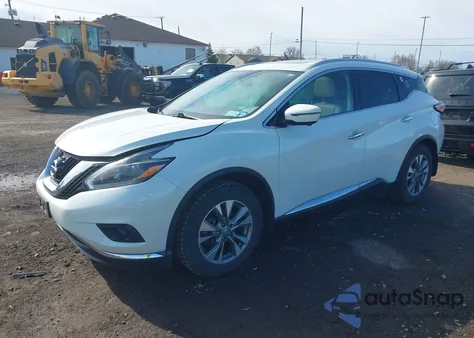 2018 Nissan Murano Sl из США, поврежденный, VIN 5N1AZ2MH7JN139502